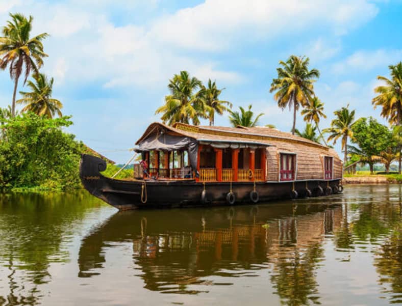Kerala with houseboat stay